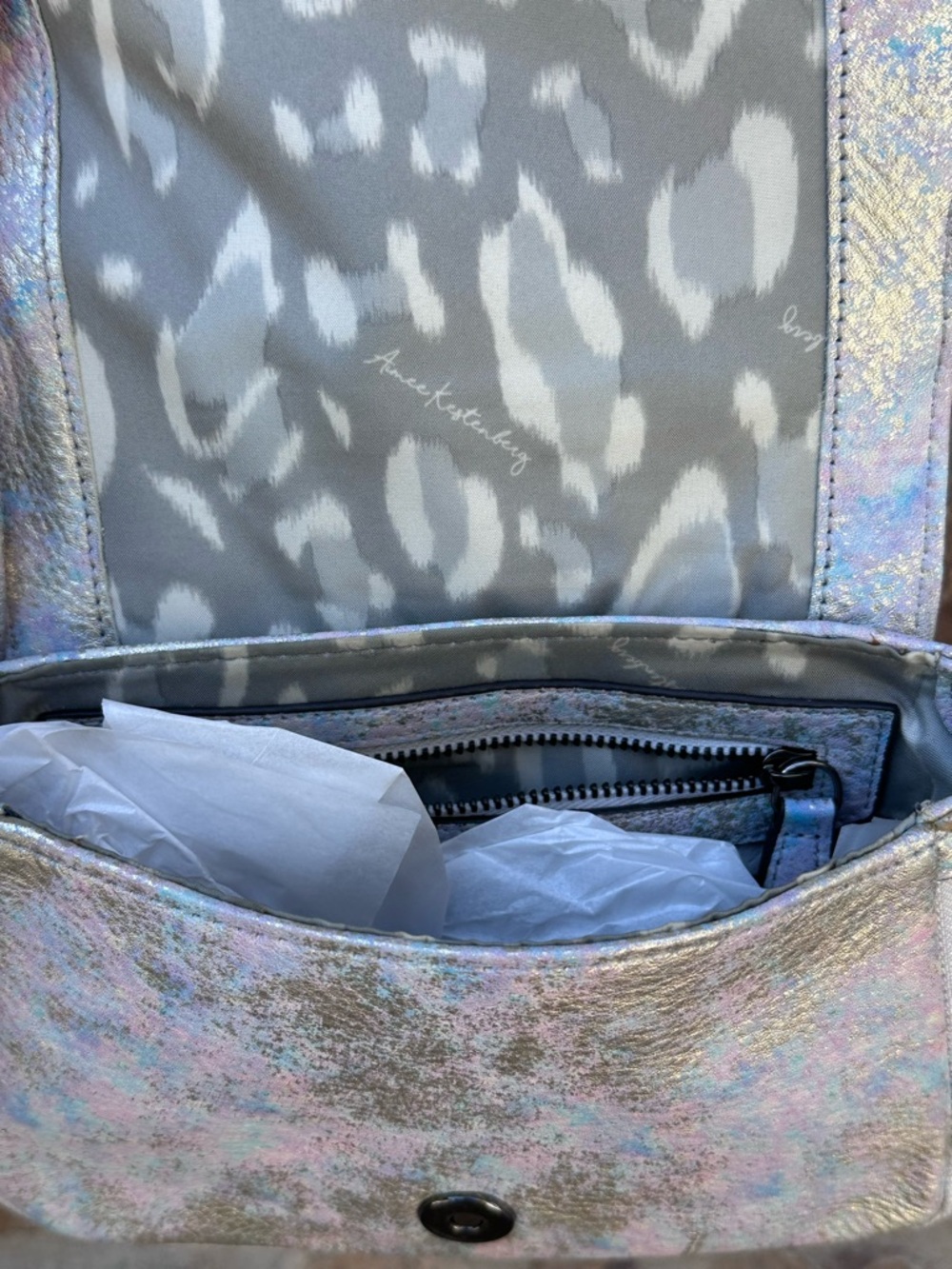 Aimee Kestenberg Iridescent White Crossbody Bag - Picture 6 of 6